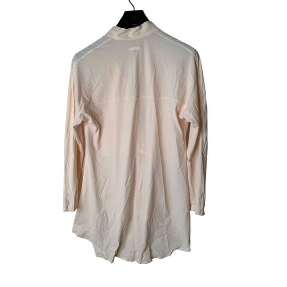 ADAY Something borrowed shirt blouse top pink women's size small - Picture 2 of 6